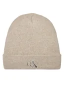 Czapki damskie - Calvin Klein Jeans Czapka Minimal Monogram Beanie K60K611542 Szary - miniaturka - grafika 1