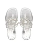 Klapki i japonki damskie - Guess Japonki FLJSM2 SAT21 Srebrny - miniaturka - grafika 1