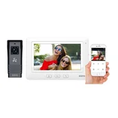 Systemy inteligentnych domów - Wideodomofon EURA VDP-45A3-TY ALPHA+ Biały - miniaturka - grafika 1