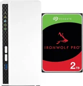 Serwery plików NAS i macierze dyskowe - Serwer plików Qnap TS-233 + Seagate IronWolf 2TB ST2000VN003 - miniaturka - grafika 1