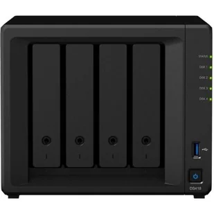 Synology DS418 4x0HDD 2GB 4x1.4Ghz 2xGbE 2xUSB DS418 - Dyski serwerowe - miniaturka - grafika 2
