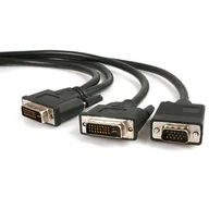 Adaptery i przejściówki - StarTech DVIVGAYMM6 adapter kablowy 1,8 m DVI-I DVI-D + VGA (D-Sub) Czarny DVIVGAYMM6 - miniaturka - grafika 1