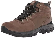 Buty trekkingowe męskie - Trekkingi Columbia - Newton Ridge Plus II Suede Wp BM812 Dark Brown/Dark Grey 204 - miniaturka - grafika 1