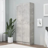 Regały - VidaXL Szafka na książki, szarość betonu, 82,5x30,5x185,5 cm, płyta 802736 VidaXL - miniaturka - grafika 1