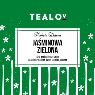 Herbata TEALOV zielona JAŚMINOWA 50g - Herbata - miniaturka - grafika 1