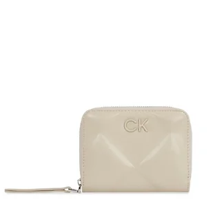 Duży Portfel Damski Calvin Klein Quilt K60K611783 Beżowy - Portfele - miniaturka - grafika 1