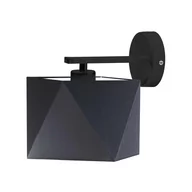 Lampy ścienne - Lysne Kinkiet PATNA stelaż czarny abażur czarny 8891048 - miniaturka - grafika 1