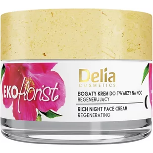 Delia Cosmetics Eko Florist Hibiskus Bogaty Krem do twarzy na noc regenerujący 50ml - Kremy do twarzy - miniaturka - grafika 1