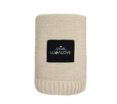 Koce i narzuty dla dzieci - Duży koc bambusowy 120x100 cm - Milk Coffee Lullalove - miniaturka - grafika 1