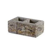 Akcesoria do ogrodzeń - Bloczek słupkowy JONIEC® - GORC® GU+GA Piryt 38 x 22 x 16 cm - miniaturka - grafika 1