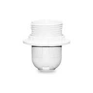 Akcesoria do oświetlenia - Oprawka E27 biała z kołnierzem tworzywo ELEKTRO - miniaturka - grafika 1