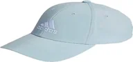 Czapki damskie - adidas Unisex Haftowane Logo Lekka Czapka Z Daszkiem, Wonder Niebieska/Biała, Młodzież, Wonder Niebieski/Biały, 5 - miniaturka - grafika 1