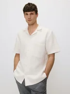 Koszule męskie - Reserved - Muślinowa koszula comfort fit - biały - miniaturka - grafika 1