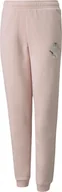 Spodnie męskie - Spodnie dla dzieci Puma Alpha Sweatpants FL różowe 589235 36-116cm - miniaturka - grafika 1