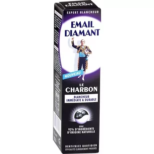 Sante Beaute EMAIL DIAMANT Charbon 75ml - purpurowa pasta wybielająca do zębów z aktywnym węglem - Pasty do zębów - miniaturka - grafika 1
