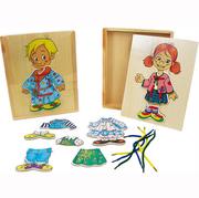 Układanki dla dzieci - Brimarex drewno Ukł.Drewniana Dzieci-ubieranie 1513373 - miniaturka - grafika 1