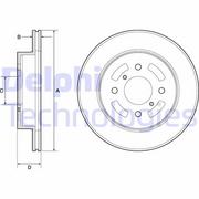 Tarcze hamulcowe - Tarcza hamulcowa DELPHI BG3941 - miniaturka - grafika 1