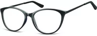 Okulary korekcyjne, oprawki, szkła - Sunoptic Okulary oprawki zerówki korekcyjne Kocie Unisex AC27G czarne - miniaturka - grafika 1