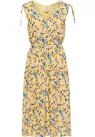 Sukienki - usha FESTIVAL Damska sukienka midi z kwiatowym nadrukiem, żółta, wielokolorowa, XXL - miniaturka - grafika 1