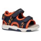 Buty dla chłopców - Geox B sandały MULTY Boy A, sandały dziecięce-dziecięce, granatowy/pomarańczowy, 22 EU, Wielobarwna, 22 EU - miniaturka - grafika 1