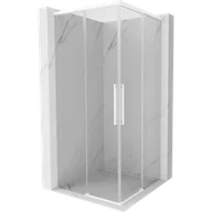 Kabiny prysznicowe - Mexen Rox Duo kabina prysznicowa rozsuwana 90 x 90 cm, transparent, biała - 8C2D-090-090-20-00 - miniaturka - grafika 1