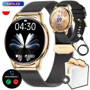 Rubicon RNCF30 Czarno-złoty - Smartwatch - miniaturka - grafika 1