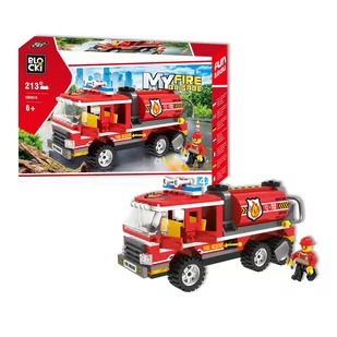 Blocki KLOCKI STRAŻ POŻARNA MYFIRE CYSTERNA 213 EL. KB0815 - Klocki - miniaturka - grafika 1