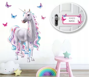 Jednorożec Unicorn Naklejki na ścianę 120cm KUC095 /NaklejkiOzdobne - Naklejki na ścianę - miniaturka - grafika 1