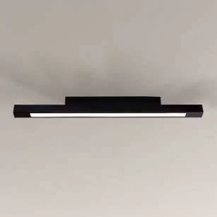 Shilo łazienkowa oprawa sufitowa LED Otaru 16W 1600lm 3000K czarna IP54 8082 - Oprawy, klosze i abażury - miniaturka - grafika 1