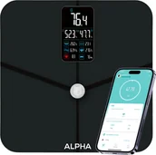 Wagi łazienkowe - Waga łazienkowa Alpha WAGA ŁAZIENKOWA ELEKTRONICZNA ANALITYCZNA POMIAR TŁUSZCZU BMI SMART ALPHA - miniaturka - grafika 1
