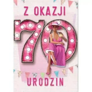 Kartka okolicznościowa Urodziny 70 - Kartki okolicznościowe i zaproszenia - miniaturka - grafika 1