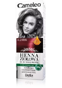 DELIA Delia Cosmetics Cameleo Henna Ziołowa 6.2 burgund - Farby do włosów i szampony koloryzujące - miniaturka - grafika 1