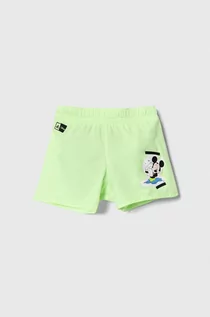 Spodnie i spodenki dla chłopców - adidas Performance szorty kąpielowe dziecięce Dy Mic Swim Sho x Disney kolor zielony - grafika 1