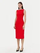Sukienki - Calvin Klein Sukienka koktajlowa K20K208140 Czerwony Slim Fit - miniaturka - grafika 1
