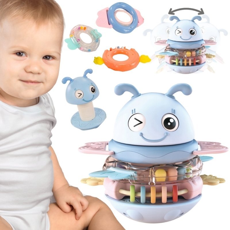 ZABAWKA SENSORYCZNA 2W1 DLA NAJMŁODSZYCH