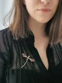 Naszyjniki - Broszko - zawieszka srebrna- Ważka W1 - miniaturka - grafika 1