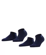 Skarpetki damskie - Burlington Kobiety Skarpety do trampek Everyday Sneaker 2-Pack W SN Bawełna krótkie jednokolorowe 2 Pak, Niebieski (Marine 6120), 36-41 - miniaturka - grafika 1