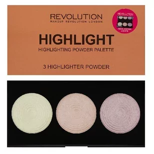 REVOLUTION Makeup paleta pudrów rozświetlających Highlight 3szt - Pudry do twarzy - miniaturka - grafika 6