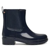 Kalosze damskie - Kalosze Tommy Hilfiger Flag Hardware FW0FW08966 Granatowy - miniaturka - grafika 1
