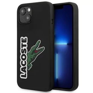 Lacoste Etui do iPhone 13 6,1" czarny/black hardcase Silicone Head Crocodile - Etui i futerały do telefonów - miniaturka - grafika 1