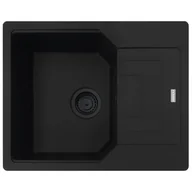 Zlewozmywaki - Franke Urban UBG 611-62 GSC Zlewozmywak granitowy jednokomorowy 62x50 cm czarny mat 114.0697.753 - miniaturka - grafika 1