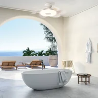 Wentylatory sufitowe - Mantra Iluminación Wentylator sufitowy LED Flower biały silnik DC cichy Ø 79 cm CCT - miniaturka - grafika 1