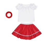 Dresy i komplety dla dziewczynek - ZESTAW NARODOWY BIAŁO-CZERWONY 98-110 3el - miniaturka - grafika 1