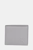 Portfele - Calvin Klein portfel skórzany męski kolor szary LV04G1072G - miniaturka - grafika 1