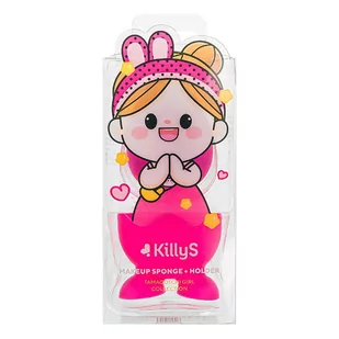 KillyS Tamagotchi Girl gąbeczka do makijażu ze stojakiem Magenta 1szt. - Gąbeczki do makijażu - miniaturka - grafika 1