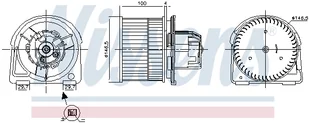 DMUCHAWA NISSENS 87382 1845055 OPEL - Dmuchawy - miniaturka - grafika 1