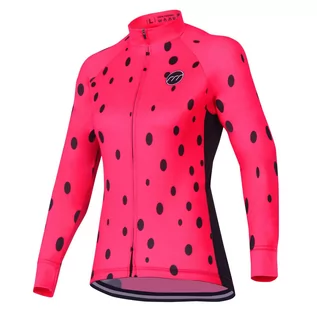 Bluzy na rower - Koszulka rowerowa damska madani Leopard - grafika 1
