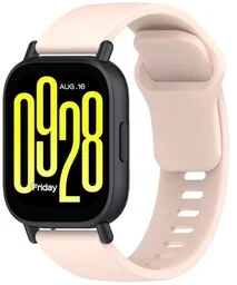 Bizon Silikonowy pasek Strap Watch Silicone do Xiaomi Redmi Watch 5 Lite / 5 Active, różowy - Akcesoria do smartwatchy - miniaturka - grafika 1