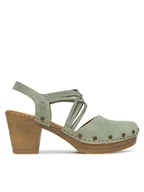 Sandały damskie - Rieker Sandały 66778-52 Zielony - miniaturka - grafika 1
