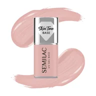 Żele do paznokci - Semilac Baza do lakierów hybrydowych Skin Tone Cover Base, Pale Beige - miniaturka - grafika 1